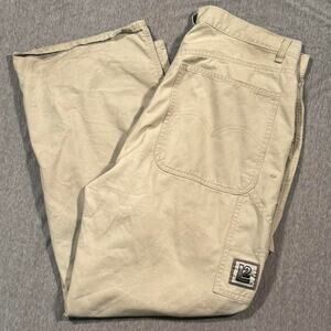 Y2k carpenterworkwear cargo l2 levis with embroidered patch and hammer loop